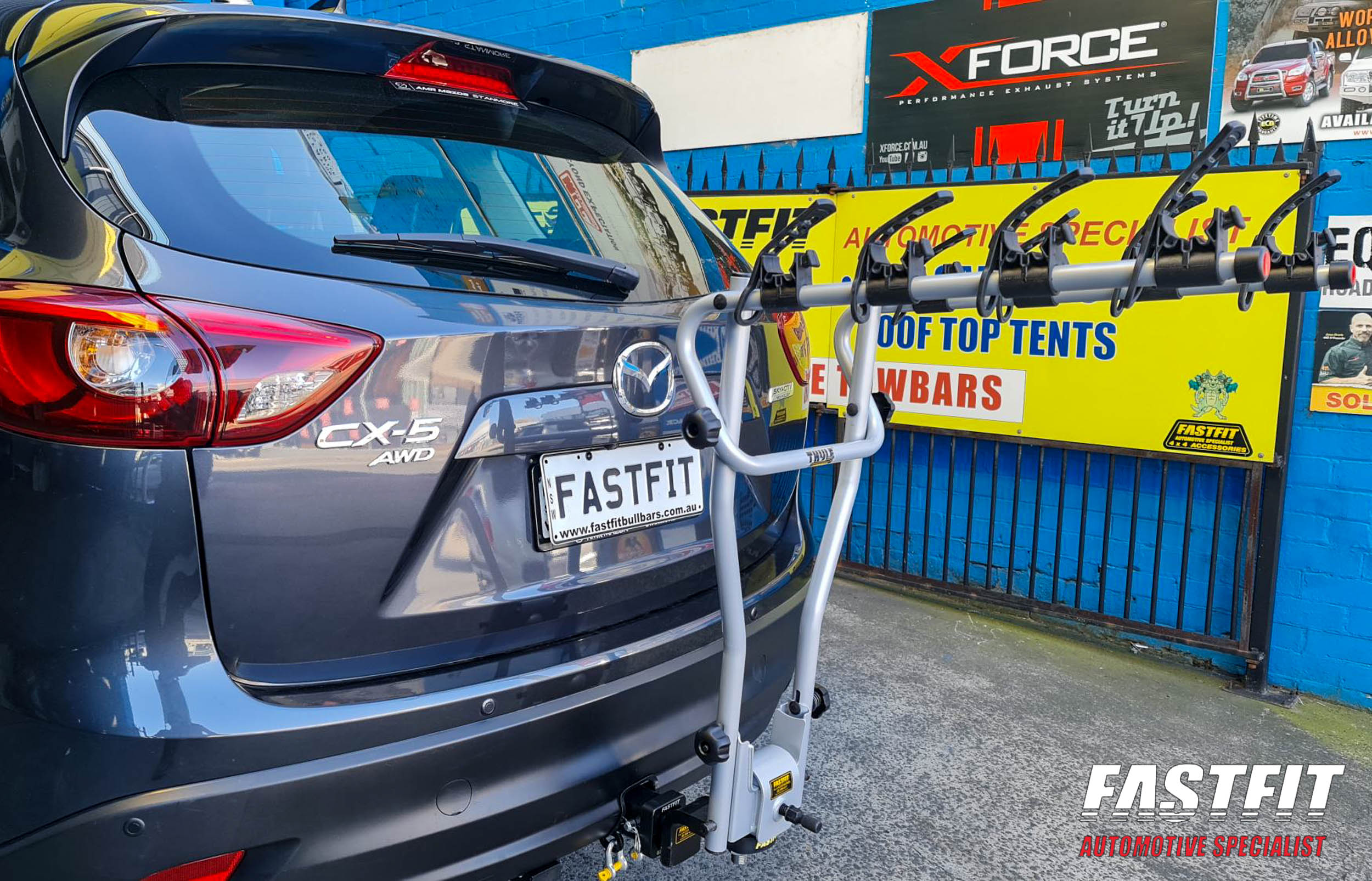 Mazda cx 5 towbar bike rack hotsell