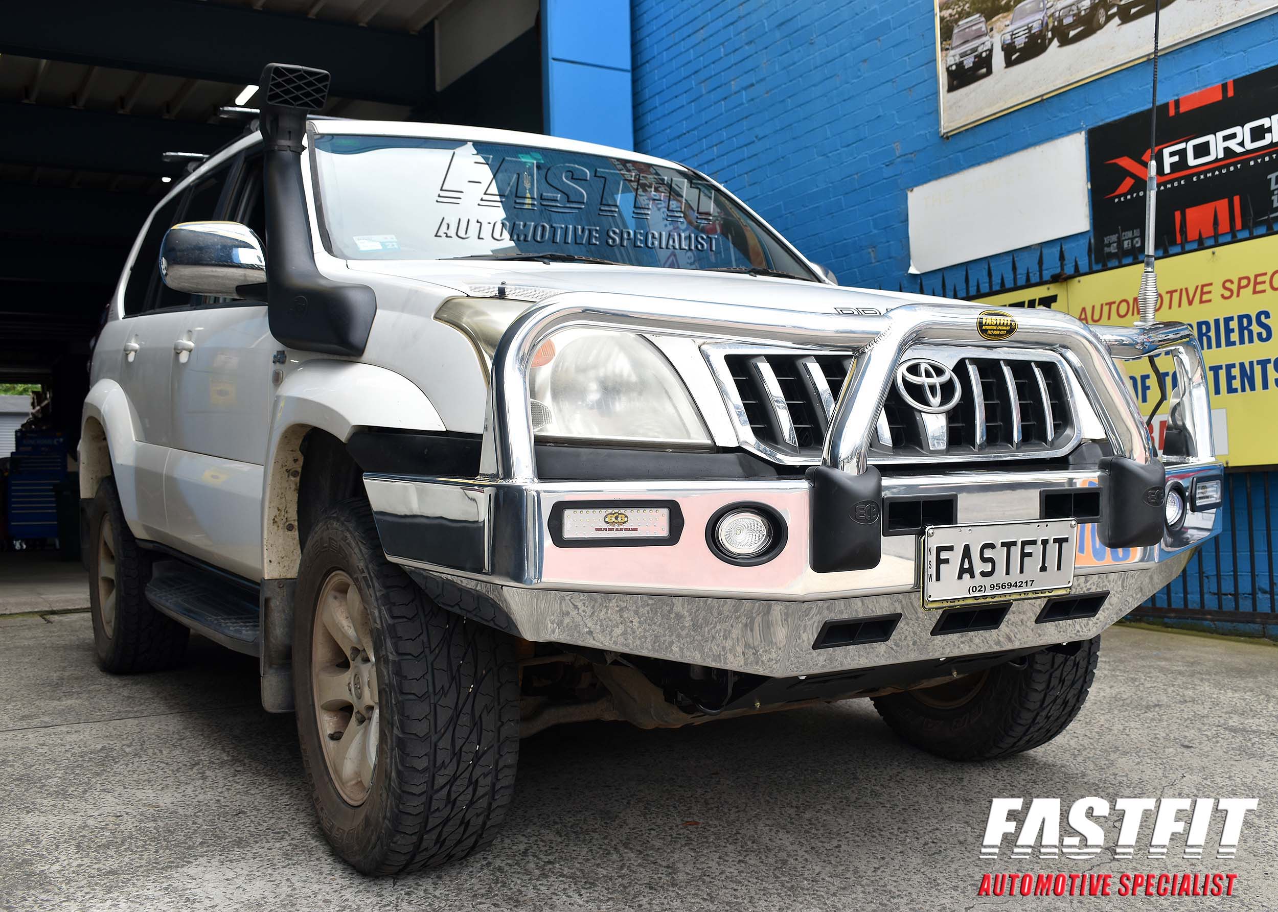 Toyota prado shop 120 bullbar