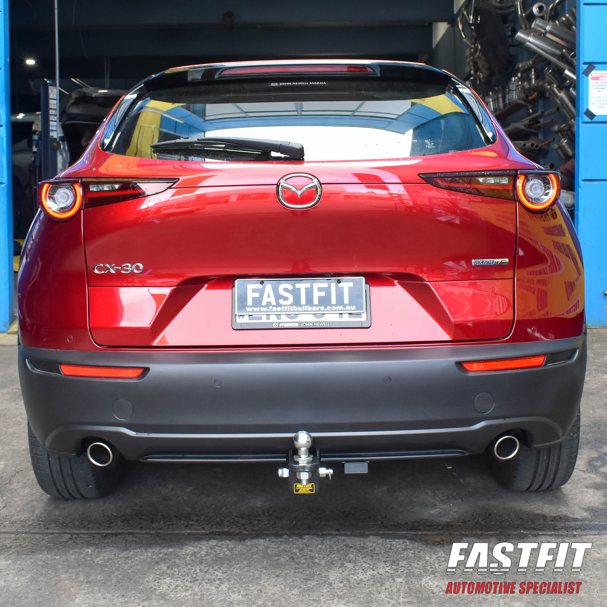 Mazda clearance tow bar