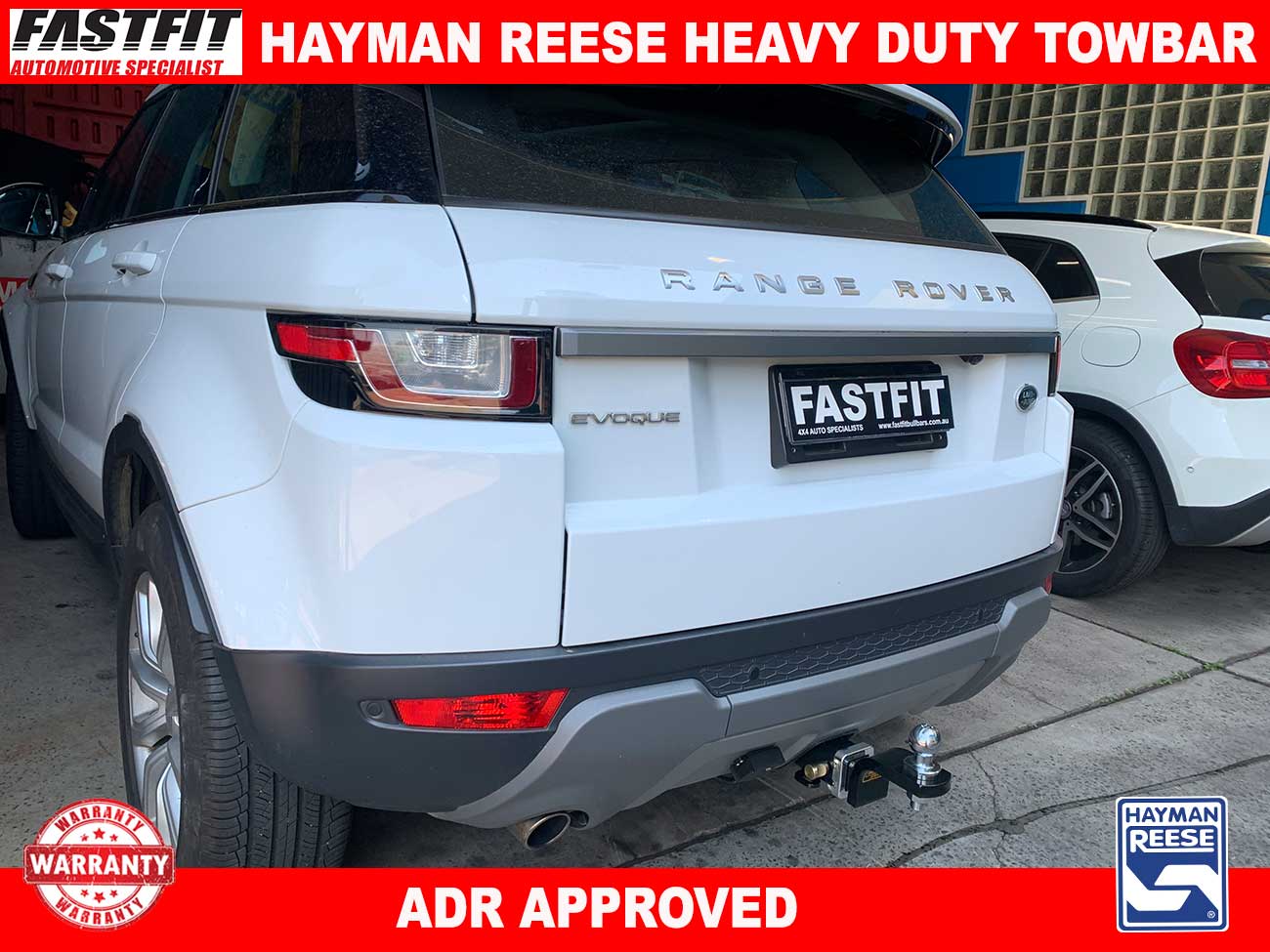 Range rover evoque tow store bar fitting cost