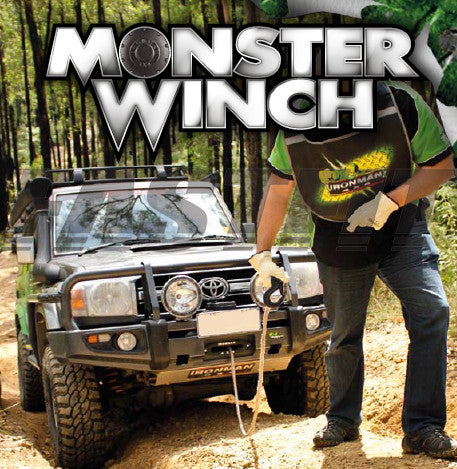 Monster Winch 12000lbs 12v Electric (Synthetic Rope)