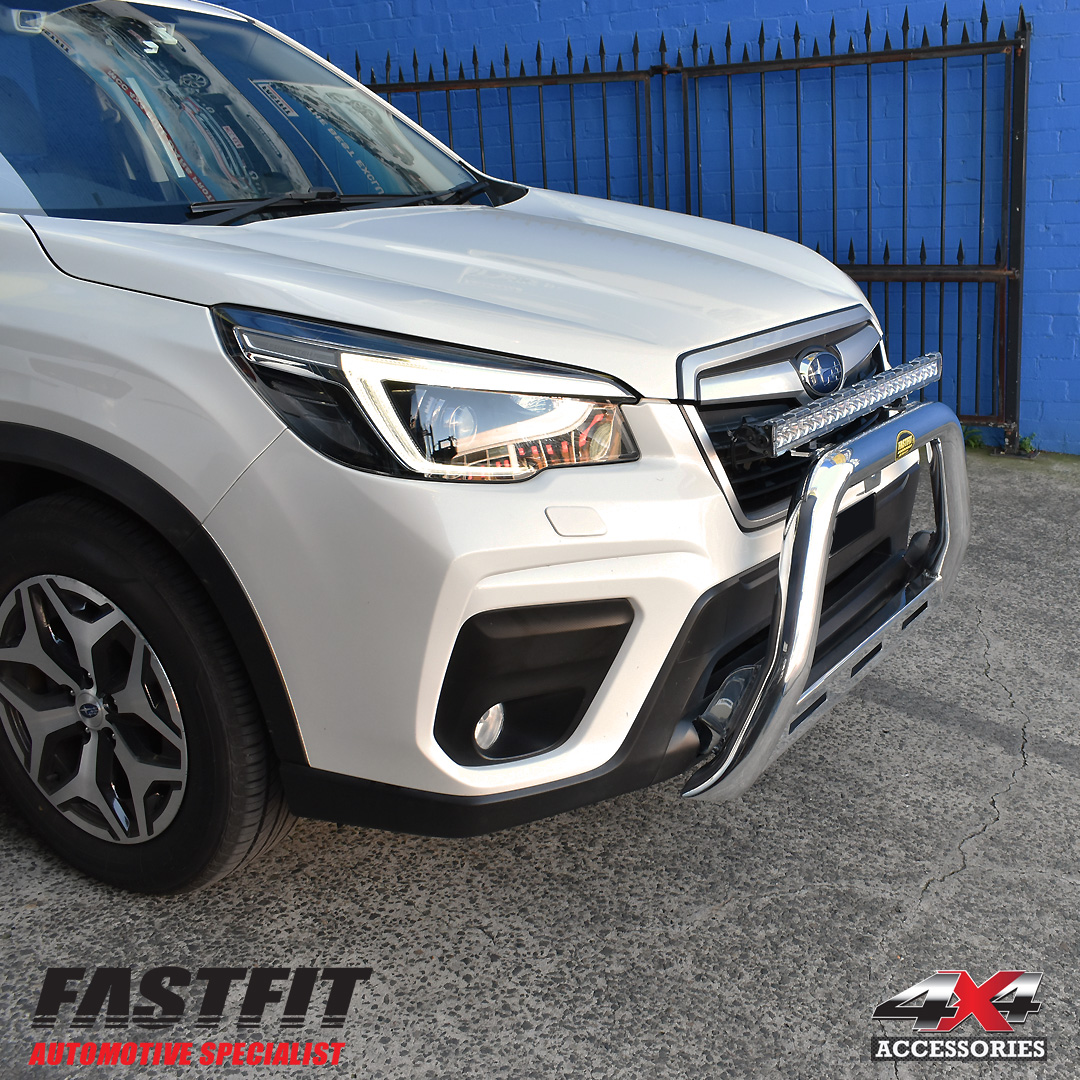Shop ECB Nudge Bar (Polished Finish) for SUBARU FORESTER (08/2021Onwards)